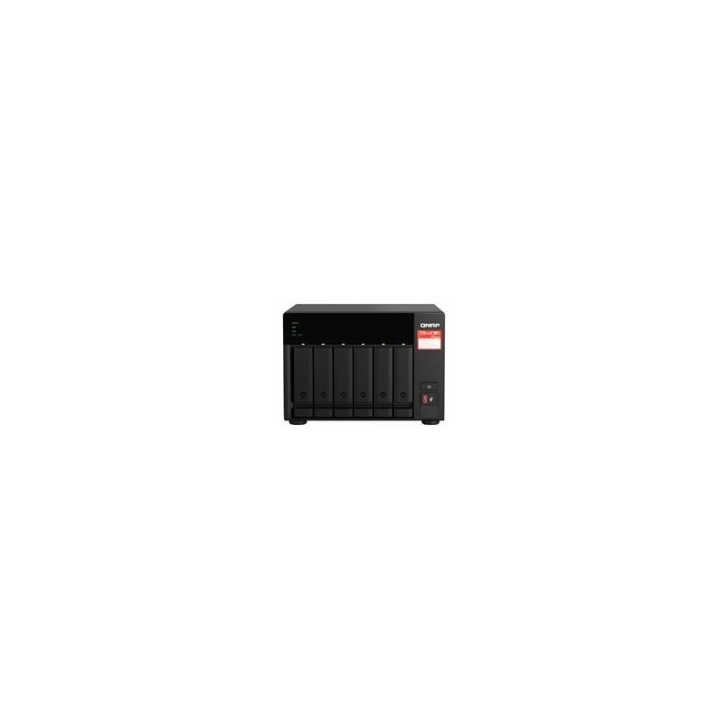 NAS QNAP TS-673A-8G /6 BAHIAS /NCLEO CUADRUPLE 2.2GHZ/8GB DDR4 AMPLIABLES A 64 GB/LAN 2,5GBE X2/USB 3.2 X2/HOT SWAP/ SOPORTA M.