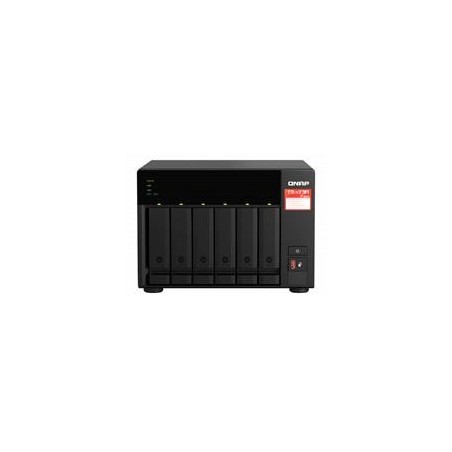 NAS QNAP TS-673A-8G /6 BAHIAS /NCLEO CUADRUPLE 2.2GHZ/8GB DDR4 AMPLIABLES A 64 GB/LAN 2,5GBE X2/USB 3.2 X2/HOT SWAP/ SOPORTA M.