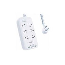 SUPRESOR DE PICOS VICA 6 SALIDAS 3 PUERTOS USB