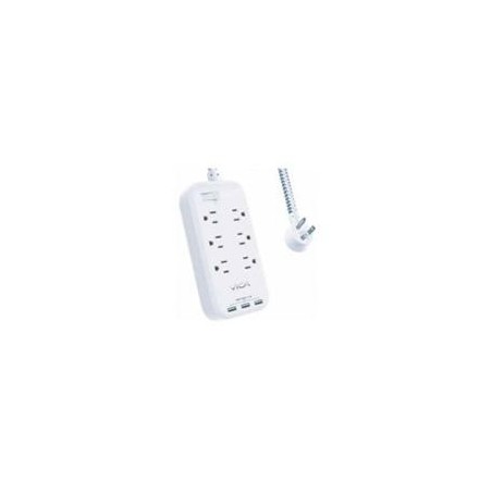 SUPRESOR DE PICOS VICA 6 SALIDAS 3 PUERTOS USB