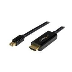 CABLE CONVERTIDOR MINI DISPLAYPORT A HDMI DE 2M - COLOR NEGRO - ULTRA HD 4K - STARTECH.COM MOD. MDP2HDMM2MB