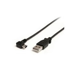 CABLE DE 1.8 METROS MINI USB A USB-A ACODADO A LA DERECHA - CABLE ADAPTADOR DE MINI USB-B A USB-A - NEGRO - STARTECH.COM MOD. U