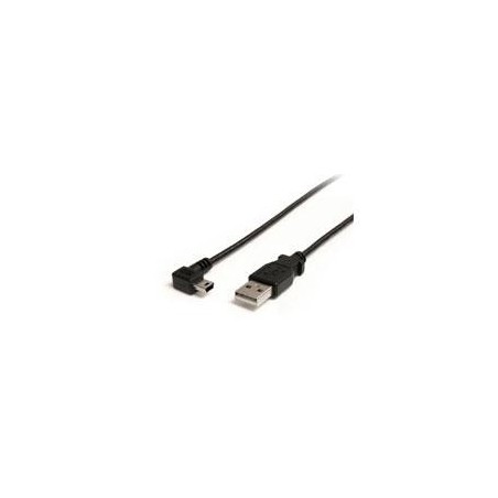 CABLE DE 1.8 METROS MINI USB A USB-A ACODADO A LA DERECHA - CABLE ADAPTADOR DE MINI USB-B A USB-A - NEGRO - STARTECH.COM MOD. U
