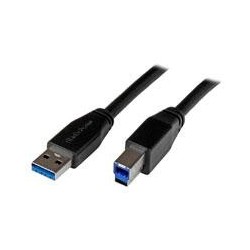 CABLE ACTIVO USB 3.0 SUPERSPEED DE 10 METROS - A MACHO A B MACHO - USB 3.1 GEN 1 (5GBPS) - STARTECH.COM MOD. USB3SAB10M