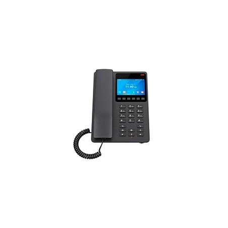 TELÉFONO IP GRANDSTREAM GHP631W / TELÉFONO WIFI HOTELERO CON PANTALLA LCD A COLOR, 2 LÍNEAS SIP CON 2 CUENTAS, CODEC OPUS, IPV4