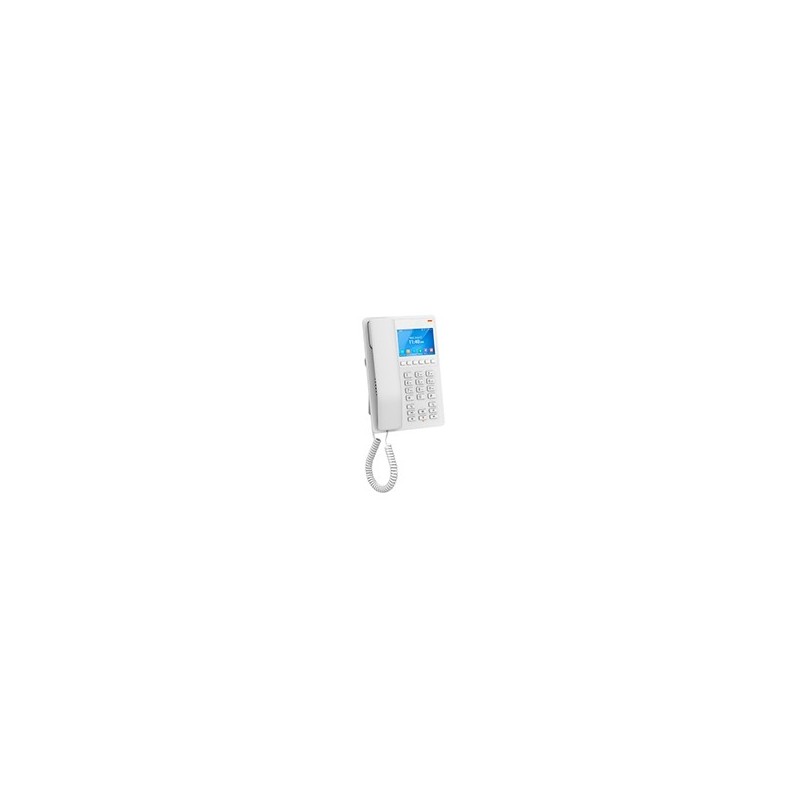 TELÉFONO HOTELERO IP GRANDSTREAM GHP630W / TELÉFONO WIFI CON PANTALLA LCD A COLOR, 2 LÍNEAS SIP CON 2 CUENTAS, CODEC OPUS, IPV4