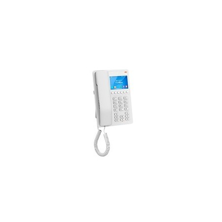 TELÉFONO HOTELERO IP GRANDSTREAM GHP630W / TELÉFONO WIFI CON PANTALLA LCD A COLOR, 2 LÍNEAS SIP CON 2 CUENTAS, CODEC OPUS, IPV4