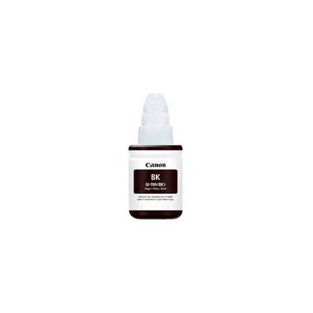 BOTELLA DE TINTA CANON GI-190 BK NEGRA,RENDIMIENTO 6,000 PAGINAS,COMPATIBLE G1100,G2100,G3100,G4100