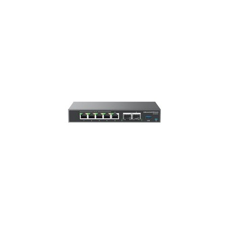 ROUTER GRANDSTREAM GCC6010 / DISPOSITIVO 4 EN 1, CONMUTADOR IP, FIREWALL, RUTEADOR VPN, SWITCH GIGABIT DE 5 PUERTOS, 4XPOE, 2XS