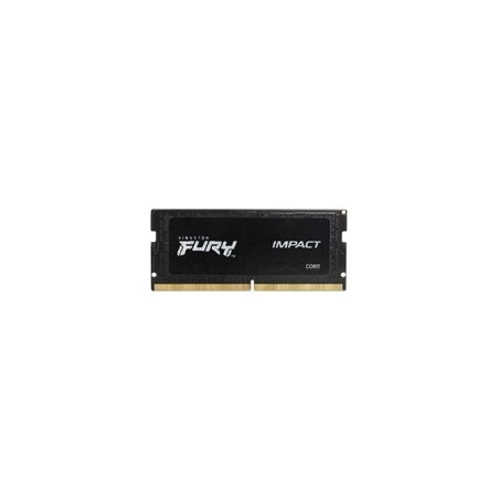 MEMORIA RAM KINGSTON SODIMM DDR5 8GB 4800MT/S FURY IMPACT BLACK CL38 262PIN 1.1V C/DIFUSOR DE CALOR P/LAPTOP (KF548S38IB-8)