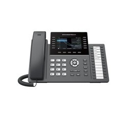 TELEFONO IP GRANDSTREAM GRP2636 / 12 LINEAS, 6 CUENTAS SIP, WIFI DOBLE BANDA, PUERTOS GIGABIT, GDMS, POE, COLOR NEGRO