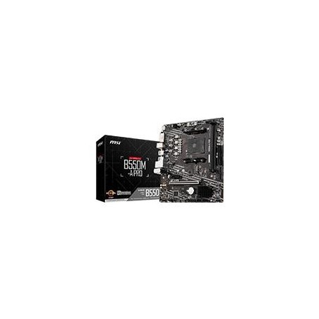 MB MSI B550 AMD S-AM4 4A GEN/2XDRR4 3200MHZ/PCIE 4.0/HDMI/DVI/4XUSB 3.2/M.2/MICRO ATX/GAMA MEDIA