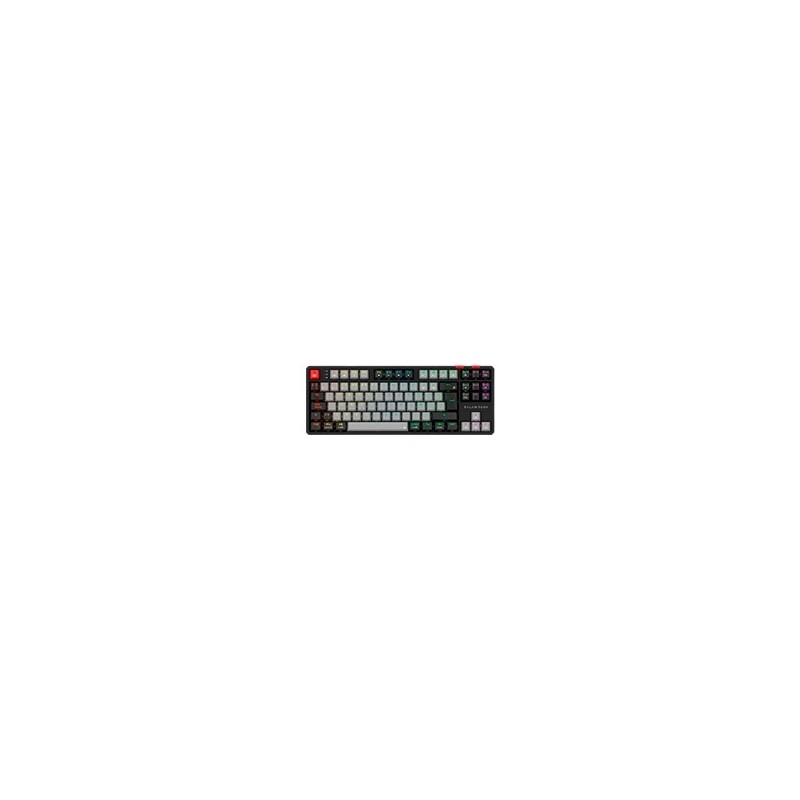 TECLADO GAMER BALAM RUSH LEVEL PRO GK990 / INALAMBRICO / MULTIMEDIA / RGB DINAMICO / RECARGABLE / ESPAÑOL / 105 TECLAS / GRIS-N
