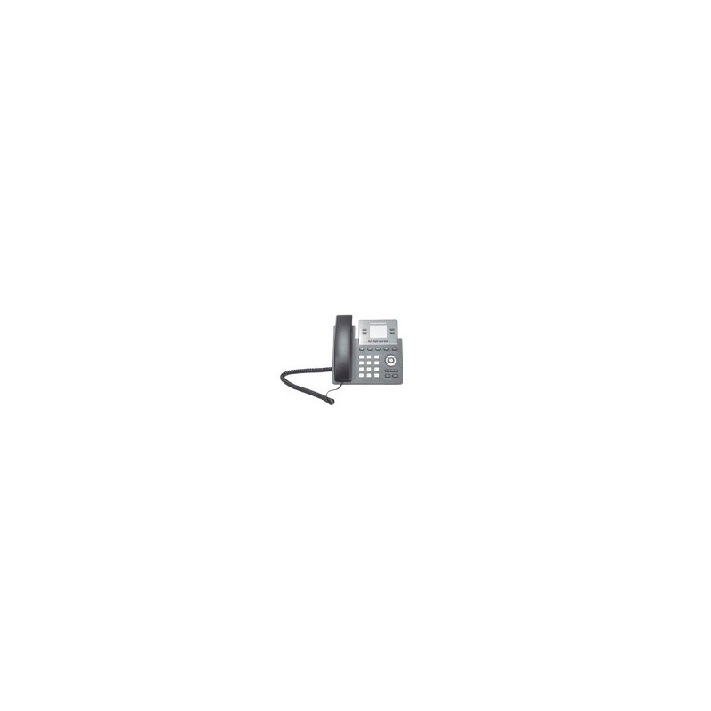 TELÉFONO  IP GRANDSTREAM GRP2612G / TELÉFONO GIGA IP 2 LÍNEAS SIP, PANTALLA A COLOR, WIFI DOBLE BANDA, FUENTE DE PODER INCLUIDA