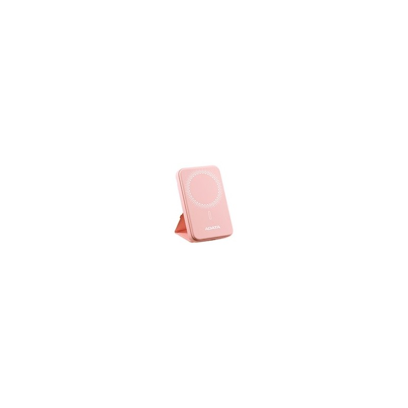 BATERIA DE RESPALDO ADATA POWER BANK MAGNÉTICO R050 5000 MAH USB -C CARGA INALÁMBRICA COLOR ROSA (PR050-11PK)