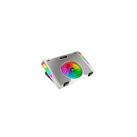 BASE ENFRIADORA FROOST EPIC BE670 / ALTURA AJUSTABLE 5 NIVELES / LAPTOP DE 15.6 PULG / 5 VENTILADORES / 10 MODOS DE ILUMINACION