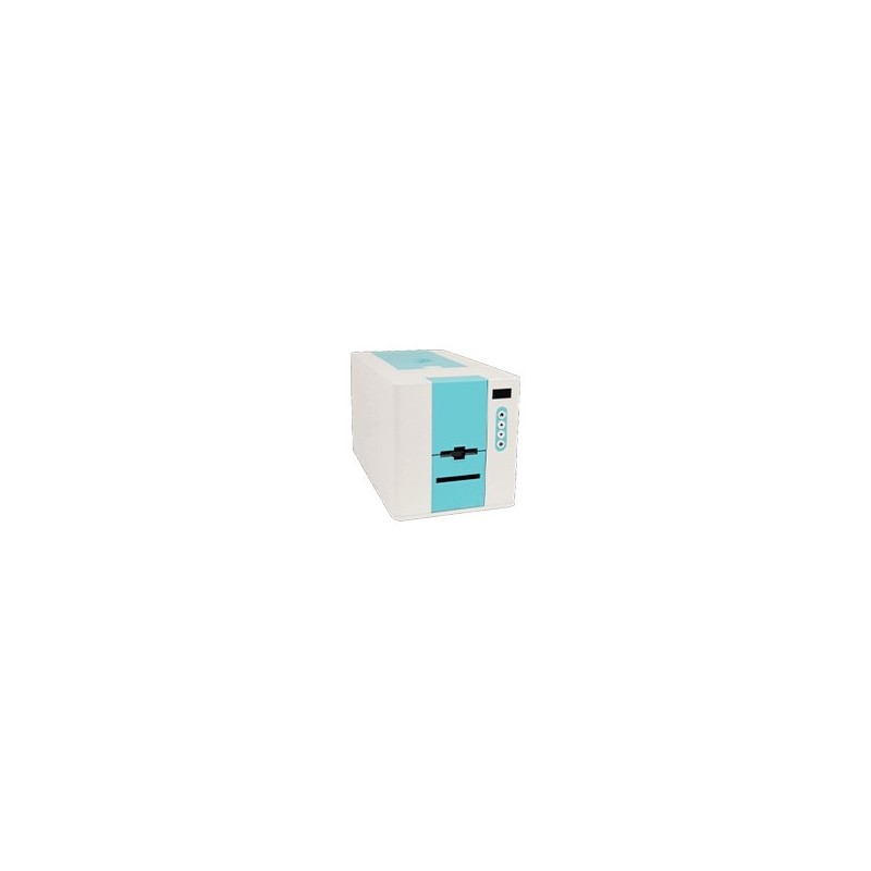 IMPRESORA CREDENCIALES PVC DASCOM DC-240, SUBLIMACION, 300 DPI, USB, SIMPLEX, INCLUYE 100 TARJETAS BLANCAS DE PVC, 1 RIBBON CMY