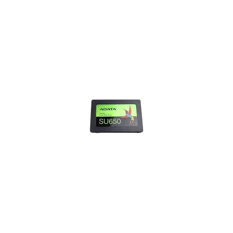 UNIDAD DE ESTADO SOLIDO SSD INTERNO ADATA SU650 256GB 2.5 SATA3 LECT. 520 ESCRIT. 450 MBS 7MM PC LAPTOP MINIPC SIN BRACKET 3DNA