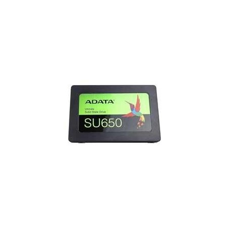 UNIDAD DE ESTADO SOLIDO SSD INTERNO ADATA SU650 256GB 2.5 SATA3 LECT. 520 ESCRIT. 450 MBS 7MM PC LAPTOP MINIPC SIN BRACKET 3DNA