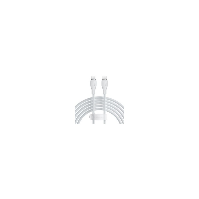 CABLE DE CARGA RPIDA BASEUS, TIPO C A TIPO C, CABLE DE CARGA 100 W, 5 A, 1,2 M, COLOR BLANCO