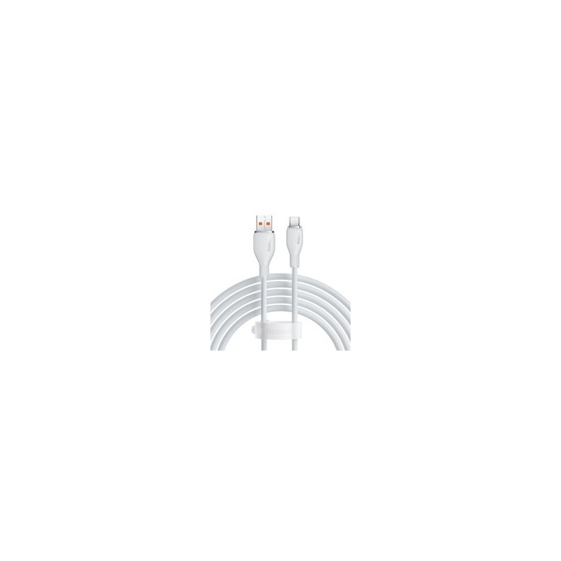 CABLE DE CARGA RPIDA BASEUS USB-A -TIPO C, CABLE DE CARGA 100 W 6 A 1,2 M - BLANCO