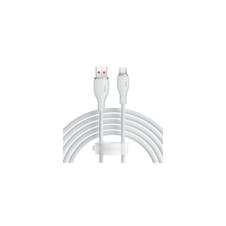 CABLE DE CARGA RPIDA BASEUS USB-A -TIPO C, CABLE DE CARGA 100 W 6 A 1,2 M - BLANCO