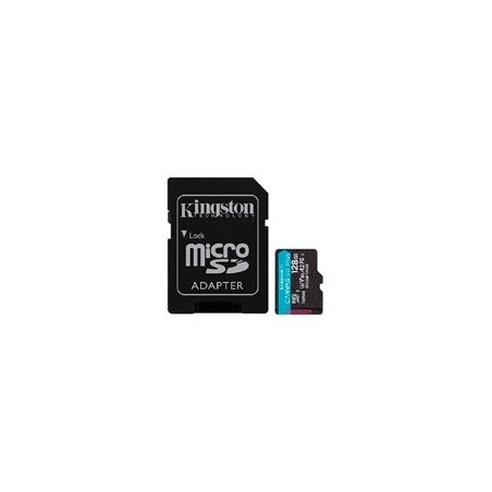 MEMORIA FLASH MICRO SD KINGSTON SDXC CANVAS GO PLUS 128GB 200MB/S UHS-I U3 V30 C/ADAPTADOR (SDCG4/128GB)