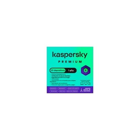 ESD KASPERSKY PREMIUM 20 DISP 10 CUENTAS KPM 1 AÑO