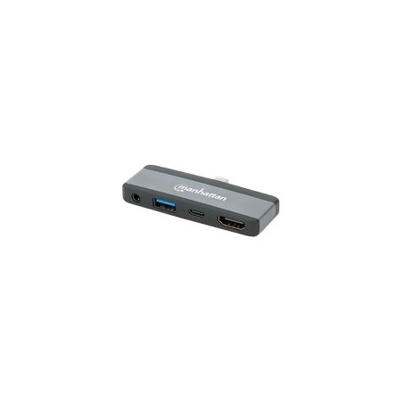 DOCKING/MANHATTAN/190404/DOCKING STATION USB-C 4 EN 1 ADAPTADOR PORTÁTIL