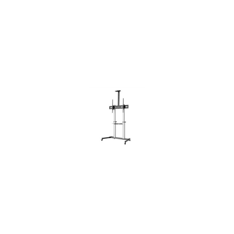 SOPORTES/MANHATTAN/462563/SOPORTE DE ALUMINIO AJUSTABLE EN ALTURA PARA TV MULTIMEDIA, DE 60» A 100