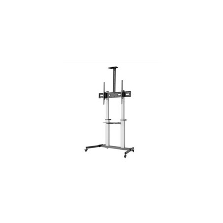 SOPORTES/MANHATTAN/462563/SOPORTE DE ALUMINIO AJUSTABLE EN ALTURA PARA TV MULTIMEDIA, DE 60» A 100