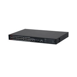 SWITCH/ DAHUA/ DH-S4228-24GT-360/ GIGABIT 24 PUERTOS ADMINISTRABLE/ CAPA 2/ 2 PUERTOS HI-POE/ REDUNDANCIA DE RED: STP/ RSTP/ TR