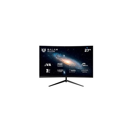 MONITOR GAMER BALAM RUSH ANDROMEDA MAG27Y / CURVO / 27 PULG / VA / FULL HD / 180 HZ / 1 MS / R1800 / VESA 100 / RGB / OVERCLOCK