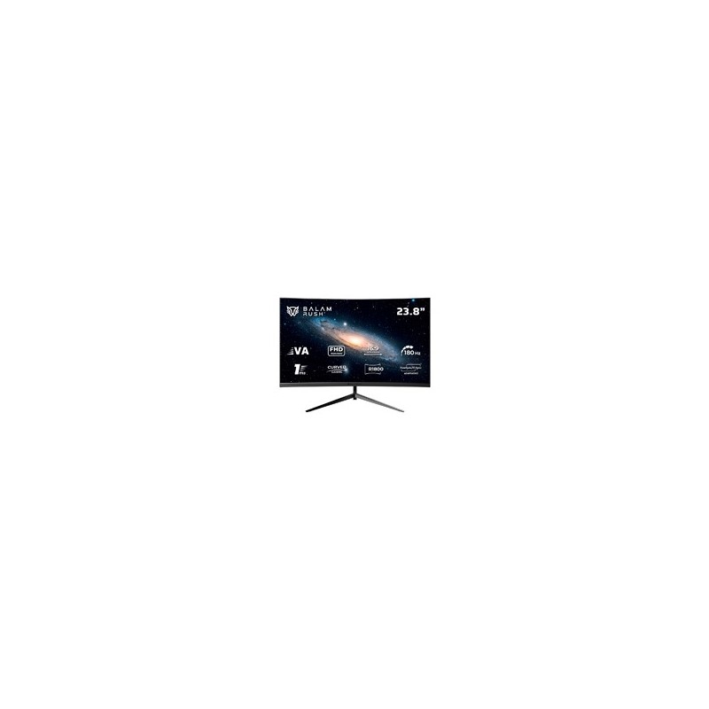 MONITOR GAMER BALAM RUSH ANDROMEDA MAG24Y / CURVO / 23.8 PULG / PANEL VA / FULL HD / 180 HZ / 1 MS / R1800 / FREESYNC ADAPTATIV