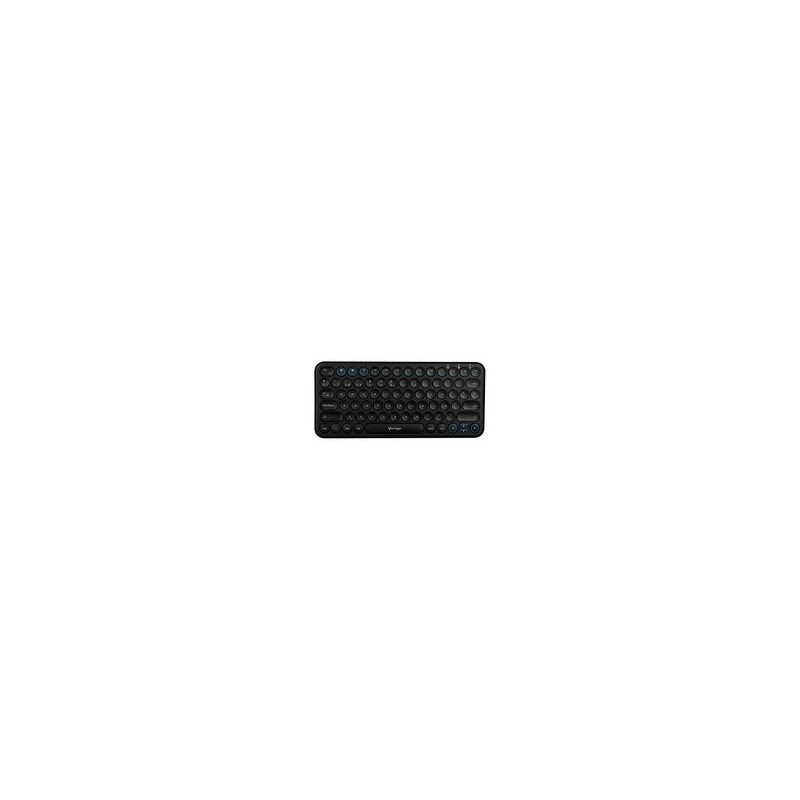 TECLADO / VORAGO / KBW-400, SLIM REGARGABLE TIPO C 2 BLUETOOTH WIRELESS NEGRO