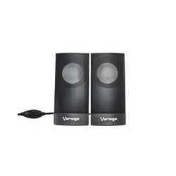 BOCINAS / VORAGO / SPK-106, NEGRO USB PASIVAS PARA COMPUTADORA 2.0