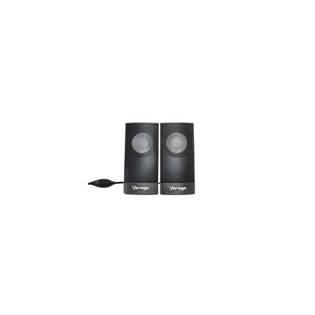 BOCINAS / VORAGO / SPK-106, NEGRO USB PASIVAS PARA COMPUTADORA 2.0