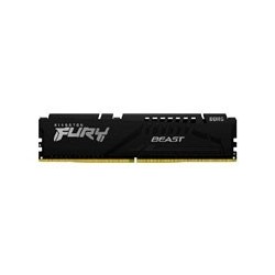 MEMORIA RAM KINGSTON DIMM DDR5 8GB 5200MT/S FURY BEAST BLACK CL40 288PIN 1.25V C/DISIPADOR DE CALOR P/PC/GAMER/ALTO RENDIMIENTO