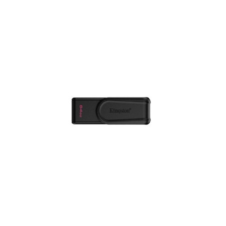 MEMORIA FLASH USB KINGSTON DATA TRAVELER EXODIA S 64GB GEN 1 3.2 TIPO A C/TAPA GIRATORIA NEGRO DTXS/64GB