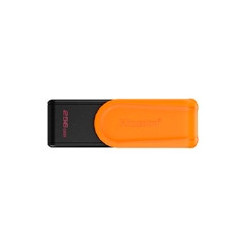 MEMORIA FLASH USB KINGSTON DATA TRAVELER EXODIA S 256GB GEN 1 3.2 TIPO A C/TAPA GIRATORIA NEGRO+NARANJA DTXS/256GB