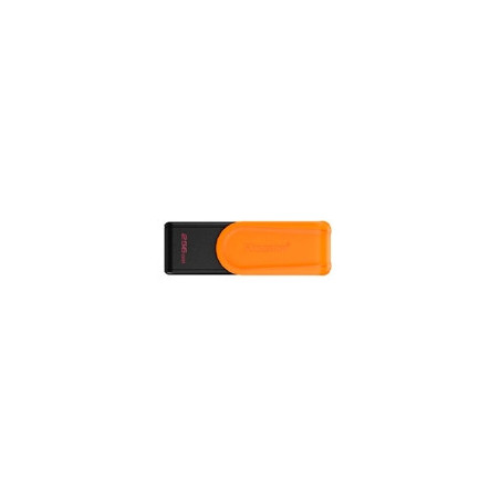 MEMORIA FLASH USB KINGSTON DATA TRAVELER EXODIA S 256GB GEN 1 3.2 TIPO A C/TAPA GIRATORIA NEGRO+NARANJA DTXS/256GB