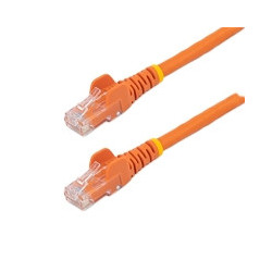 CABLE DE RED DE 0.5M NARANJA CAT6 UTP ETHERNET GIGABIT RJ45 SIN ENGANCHES STARTECH