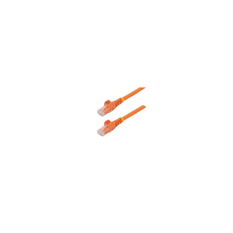 CABLE DE RED DE 0.5M NARANJA CAT6 UTP ETHERNET GIGABIT RJ45 SIN ENGANCHES STARTECH