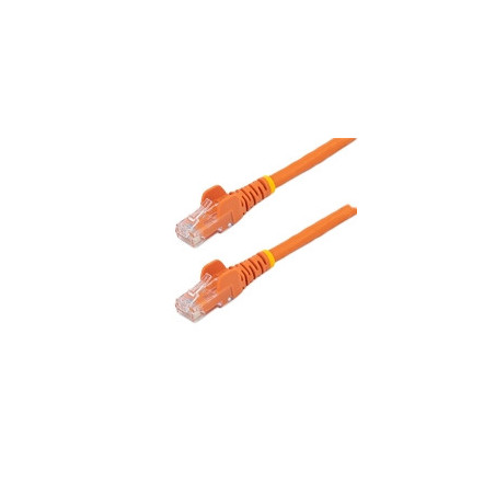 CABLE DE RED DE 0.5M NARANJA CAT6 UTP ETHERNET GIGABIT RJ45 SIN ENGANCHES STARTECH