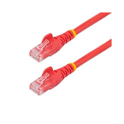 CABLE DE RED DE 0.5M ROJO CAT6 UTP ETHERNET GIGABIT RJ45 SIN ENGANCHES STARTECH