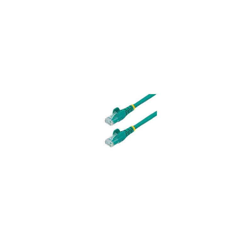 CABLE DE 0.5M VERDE DE RED GIGABIT CAT6 ETHERNET RJ45 SIN ENGANCHE - SNAGLESS STARTECH