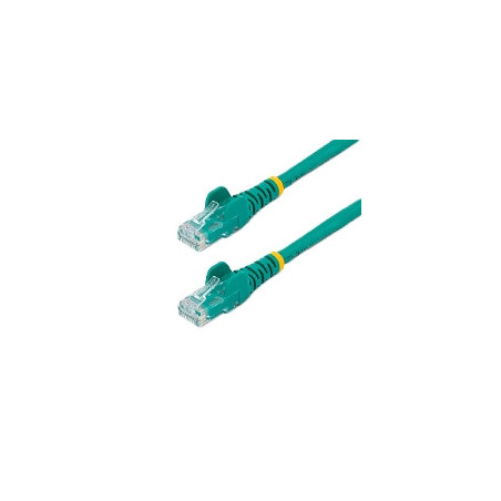 CABLE DE 0.5M VERDE DE RED GIGABIT CAT6 ETHERNET RJ45 SIN ENGANCHE - SNAGLESS STARTECH