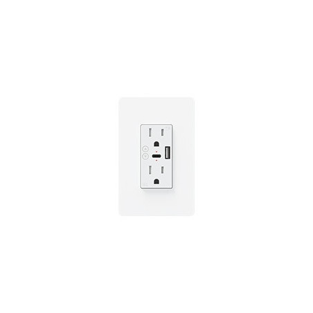 CONTACTO INTELIGENTE DE PARED MIRATI MCP2 / 2 CONTACTOS, 1 USB A, 1 USB C / WIFI 2.4GHZ, BLUETOOTH 4.2 / COMPATIBLE CON ANDROID