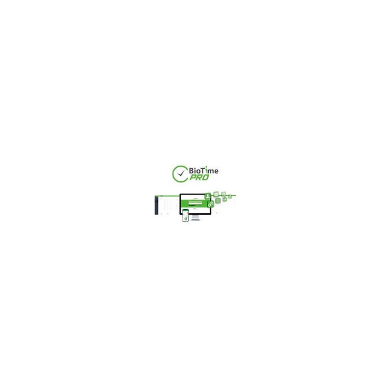 ZKTECO / SOFTWARE DE GESTIóN CENTRALIZADA DE ASISTENCIA BIOTIMEPRO LICENCIA STARTER 5 DISPOSITIVOS Y 500 EMPLEADOS VITALICIA