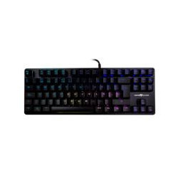 TECLADO MECÁNICO TKL  / GAME FACTOR /  KBG500-BL, RGB, TENKEYLESS, USB NEGRO